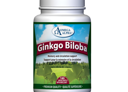 Omega Alpha -  Ginkgo Biloba Standardized | 180 vcap
