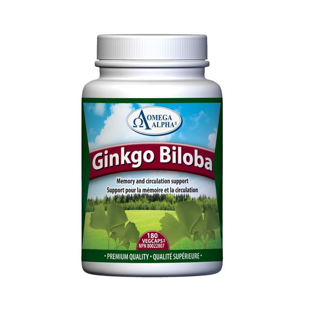 Omega Alpha -  Ginkgo Biloba Standardized | 180 vcap