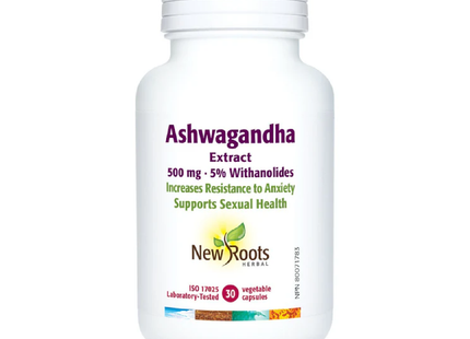 New Roots - Ashwagandha Extract 500 mg | 30 Capsules