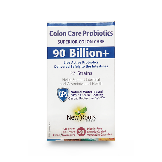 New Roots - Probiotiques pour soins du côlon Supérieur 90 milliards de probiotiques à action directe | 30 Gélules Végétales*