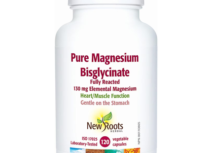 New Roots - Pure Magnesium Bisglycinate | 60 Vegetable Capsules