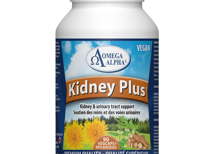 Omega Alpha - Kidney Plus - Kidney & Urinary Tract Support | 90 VegCaps