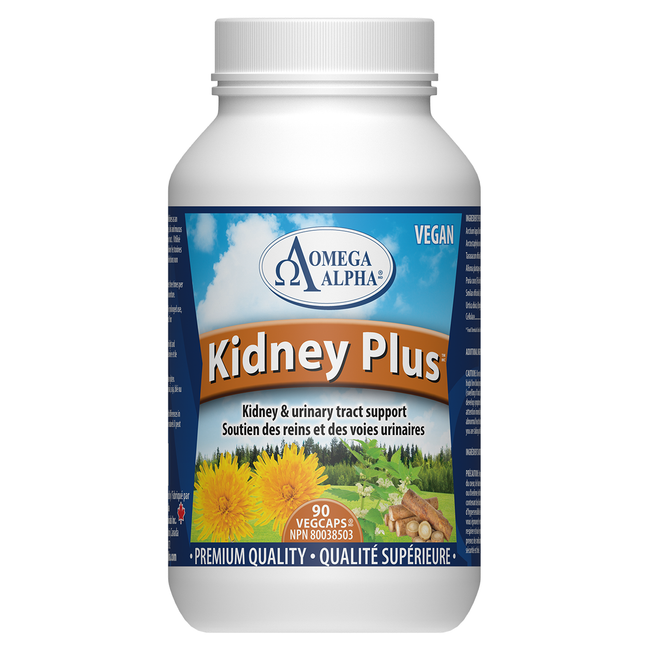 Omega Alpha - Kidney Plus - Soutien des reins et des voies urinaires | 90 capsules végétales