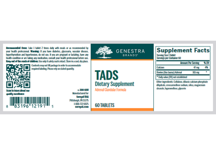 Genestra - TADS | 60 comprimés