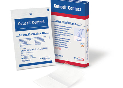 Cuticell Contact - Soft Silicone Wound Contact Layer | 7.5cm x 10cm