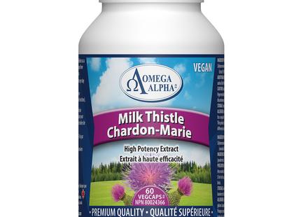 Omega Alpha - Milk Thistle High Potency Extract | 60 Caps