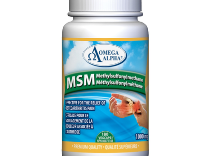 Omega Alpha - MSM Methylsulfonylmethane | 180 vcap
