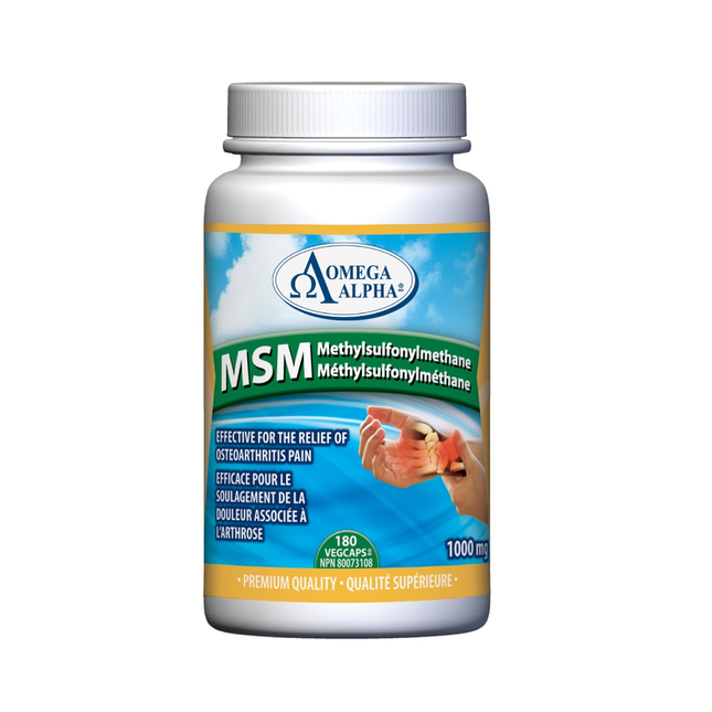 Omega Alpha - MSM Methylsulfonylmethane | 180 vcap