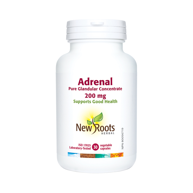 New Roots - Adrenal Pure Glandular Concentrate 200 mg | 30 capsules