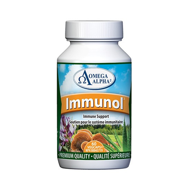 Omega Alpha - Immunol pour le soutien immunitaire | 60 capsules végétales