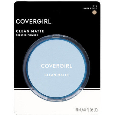 COVERGIRL - Clean Matte - Pressed Powder for Oil Control - 525 Buff Beige | 10 g