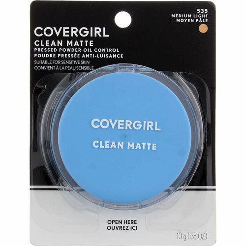 COVERGIRL - Clean Matte - Poudre pressée pour le contrôle du sébum - Moyen clair 535 | 10g