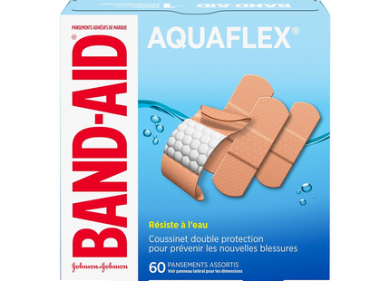 Band-Aid - Bandages Wet-Flex, tailles assorties | paquet de 60