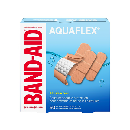 Band-Aid - Wet-Flex Bandages, Assorted Sizes | 60 Pack