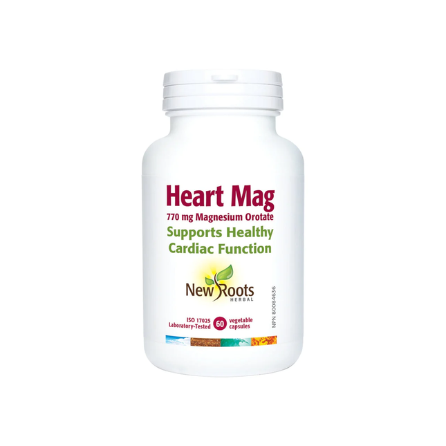 New Roots - Heart Mag 770 mg Orotate de magnésium | 60 Gélules Végétales* 
