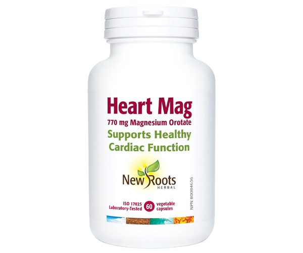 New Roots - Heart Mag 770 mg Magnesium Orotate | 60 Vegetable Capsules ...