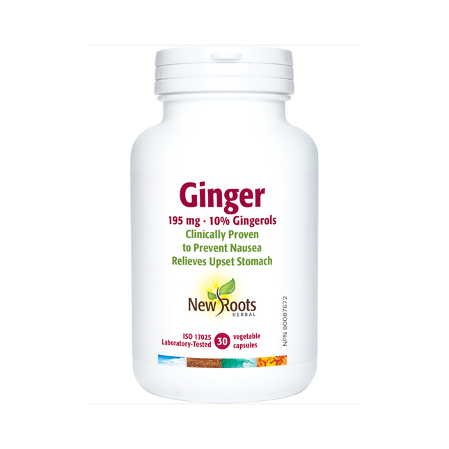 New Roots - Ginger 195 mg 10% gingerols | 30 capsules