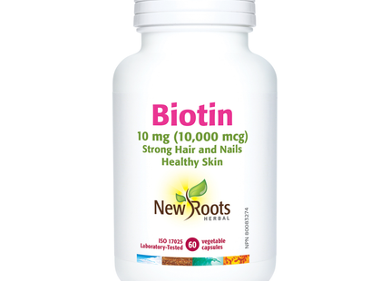 New Roots - Biotin 10 mg (10,000 mcg) | 60 capsules