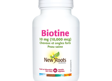 New Roots - Biotin 10 mg (10,000 mcg) | 60 capsules