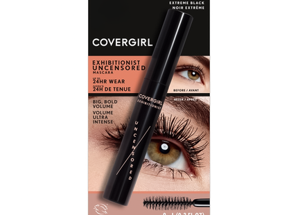 COVERGIRL - Exhibitionist Uncensored Mascara, 980 Extreme Black | 9 mL
