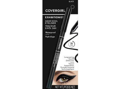 COVERGIRL - Exhibitionist 24-Hour Kohl Eyeliner, 100 Black | 1.2 g