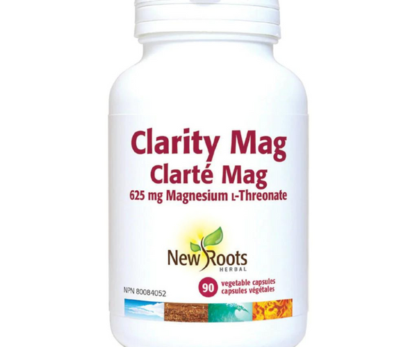 New Roots - Clarity Mag - 625 mg Magnesium ʟ‑Threonate | 90 Vegetable ...