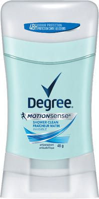 Degree - Antisudorifique invisible MotionSense - Parfum propre pour la douche | 48g