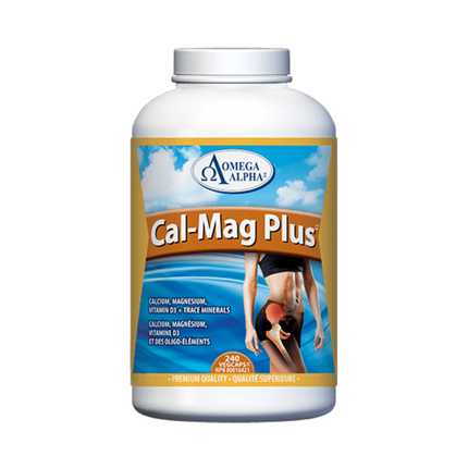 Oméga Alpha - Cal-Mag Plus | 240 gélules