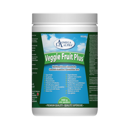 Omega Alpha -  Veggie Fruit  Plus, Natural Flavor | 360 g