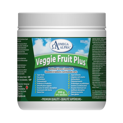 Omega Alpha - Végétarien Fruit Plus Saveur Naturelle | 200 g
