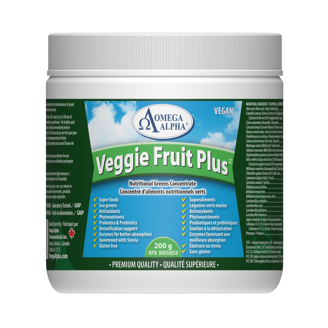 Omega Alpha -  Veggie Fruit  Plus Natural Flav | 200 g