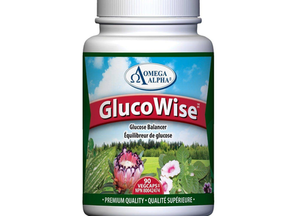 Omega Alpha - GlucoWise, équilibreur de glucose | 90 gélules