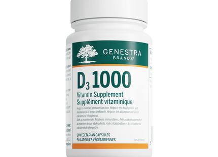Genestra - D3 1000 | 90 Capsules
