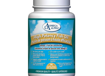 Omega Alpha - Concentré d'huile de poisson haute puissance | 90 gélules