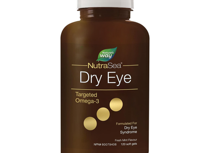 NutraSea - Dry Eye with Targeted Omega-3 - Fresh Mint Flavour | 120 Soft gels