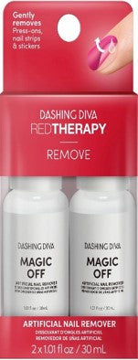 Dashing Diva - Red Therapy Remove - Dissolvant d'ongles artificiels | 2 X 30 mL