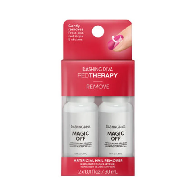 Dashing Diva - Red Therapy Remove - Dissolvant d'ongles artificiels | 2 X 30 mL