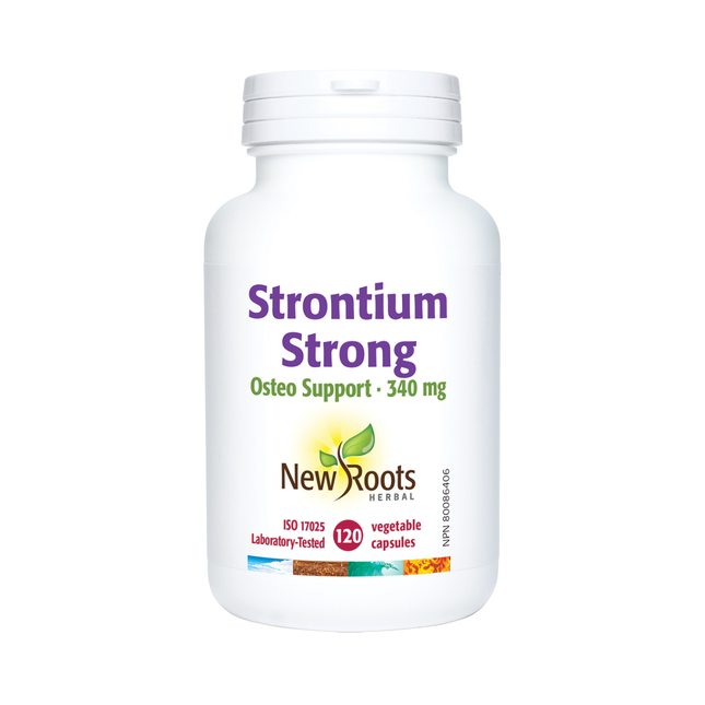 New Roots - StrontIUm Strong Osteo Support 340 mg | 120 Capsules