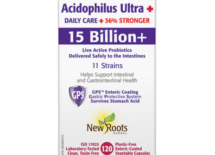 New Roots - Acidophilus Ultra + Daily Care + 36% Stronger | 120 capsules