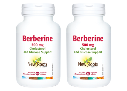 2-PACK! New Roots - Berberine 500 mg | 60 Vegetable Capsules