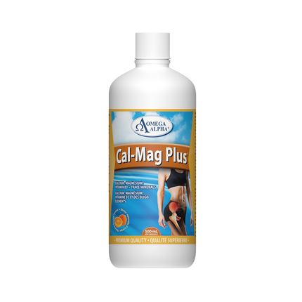 Omega Alpha - Cal-Mag Plus, saveur orange | 500 ml
