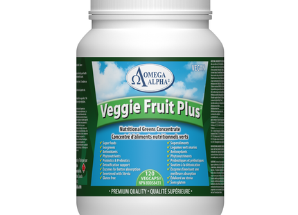 Omega Alpha - Veggie Fruit Plus | 120 Capsules