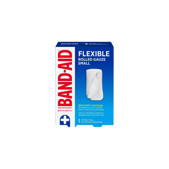 Band-Aid - Flexible Rolled Gauze - Small | 1 Sterile Roll