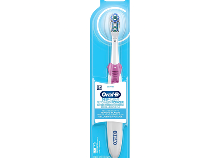 Oral-B - Brosse à dents électrique Nettoyage en profondeur - Couleurs assorties | 1 brosse à dents électrique + 1 pile