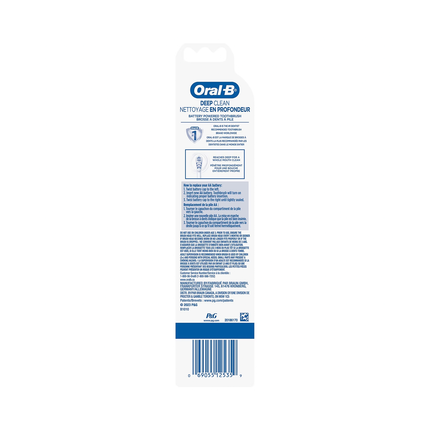 Oral-B - Brosse à dents électrique Nettoyage en profondeur - Couleurs assorties | 1 brosse à dents électrique + 1 pile