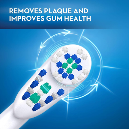 Oral-B - Brosse à dents électrique Nettoyage en profondeur - Couleurs assorties | 1 brosse à dents électrique + 1 pile