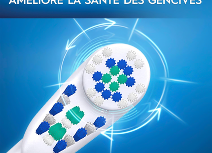 Oral-B - Brosse à dents électrique Nettoyage en profondeur - Couleurs assorties | 1 brosse à dents électrique + 1 pile