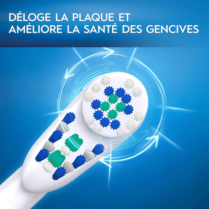 Oral-B - Brosse à dents électrique Nettoyage en profondeur - Couleurs assorties | 1 brosse à dents électrique + 1 pile