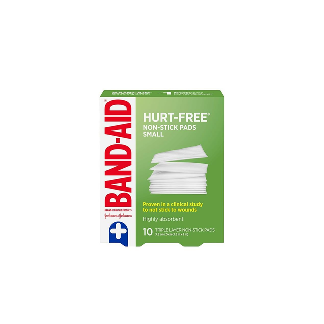 Band-Aid – Tampons antiadhésifs sans blessure | 10 tampons triple couche