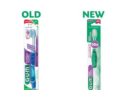 GUM - Brosse à dents technique de nettoyage en profondeur | Doux